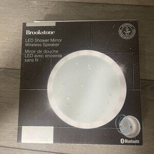 NEW Brookstone LED Shower Mirror Wireless SPEAKER